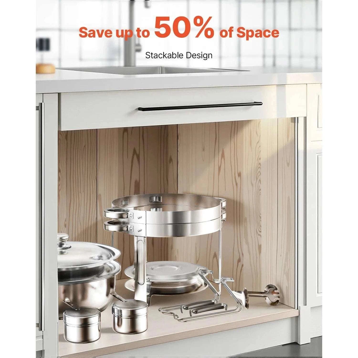 5Qt Stainless Steel Chafing Dish Set – Buffet Warmers (4 Pack)-4 pack rose gold / GERMANY