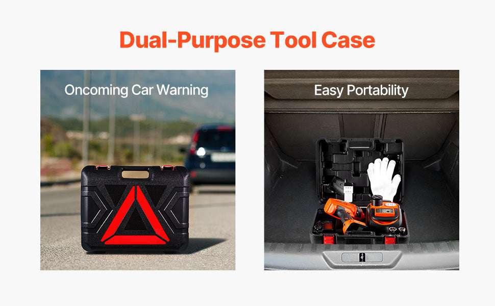 5T Electric Car Jack Kit with Impact Wrench, LED & Remote-