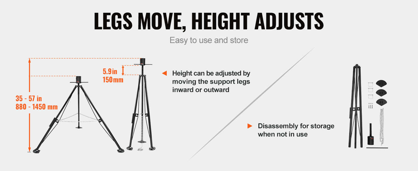 5th Wheel Tripod Stabilizer 5000 lbs Load Capacity-The fifth wheel / United States