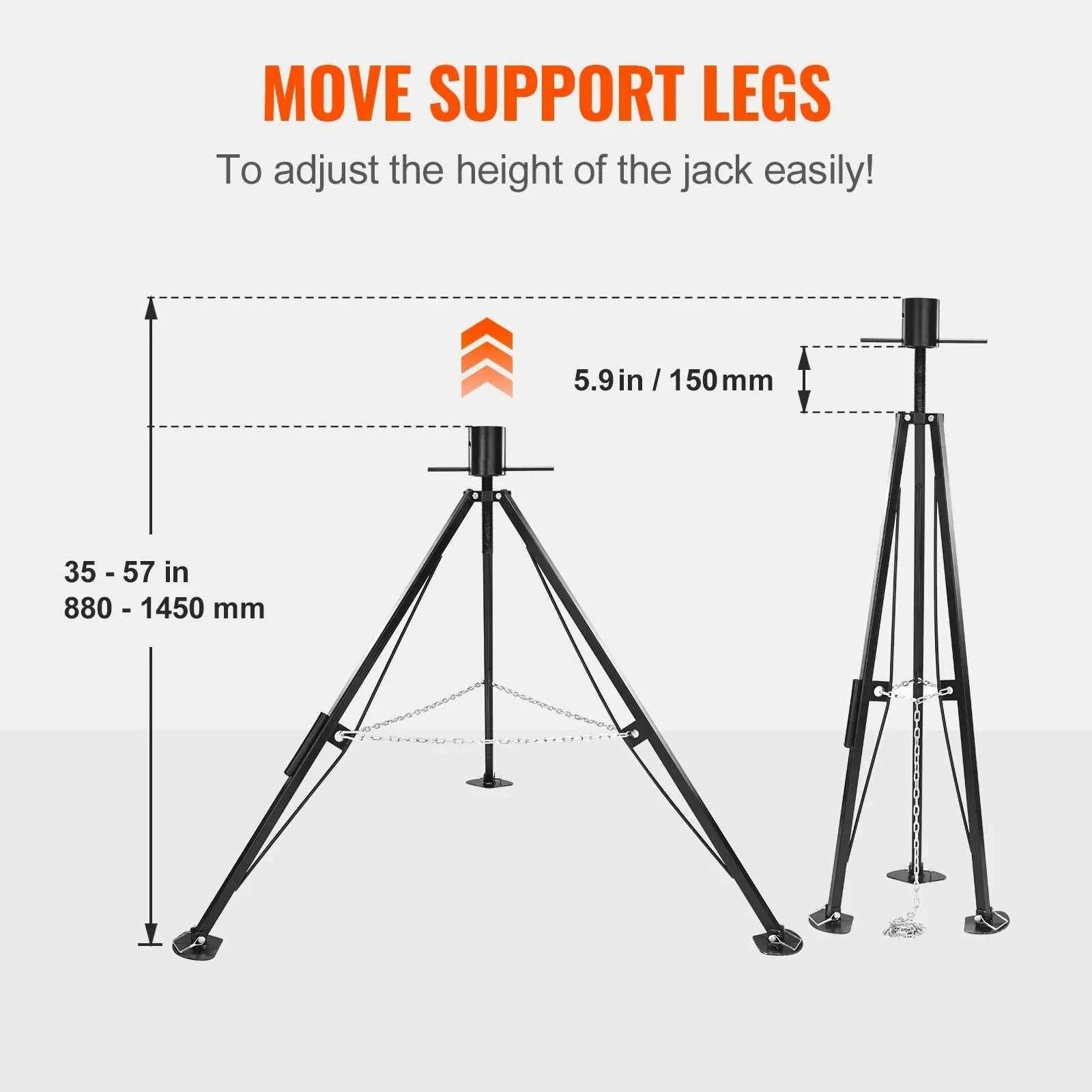 5th Wheel Tripod Stabilizer 5000 lbs Load Capacity-The fifth wheel / United States