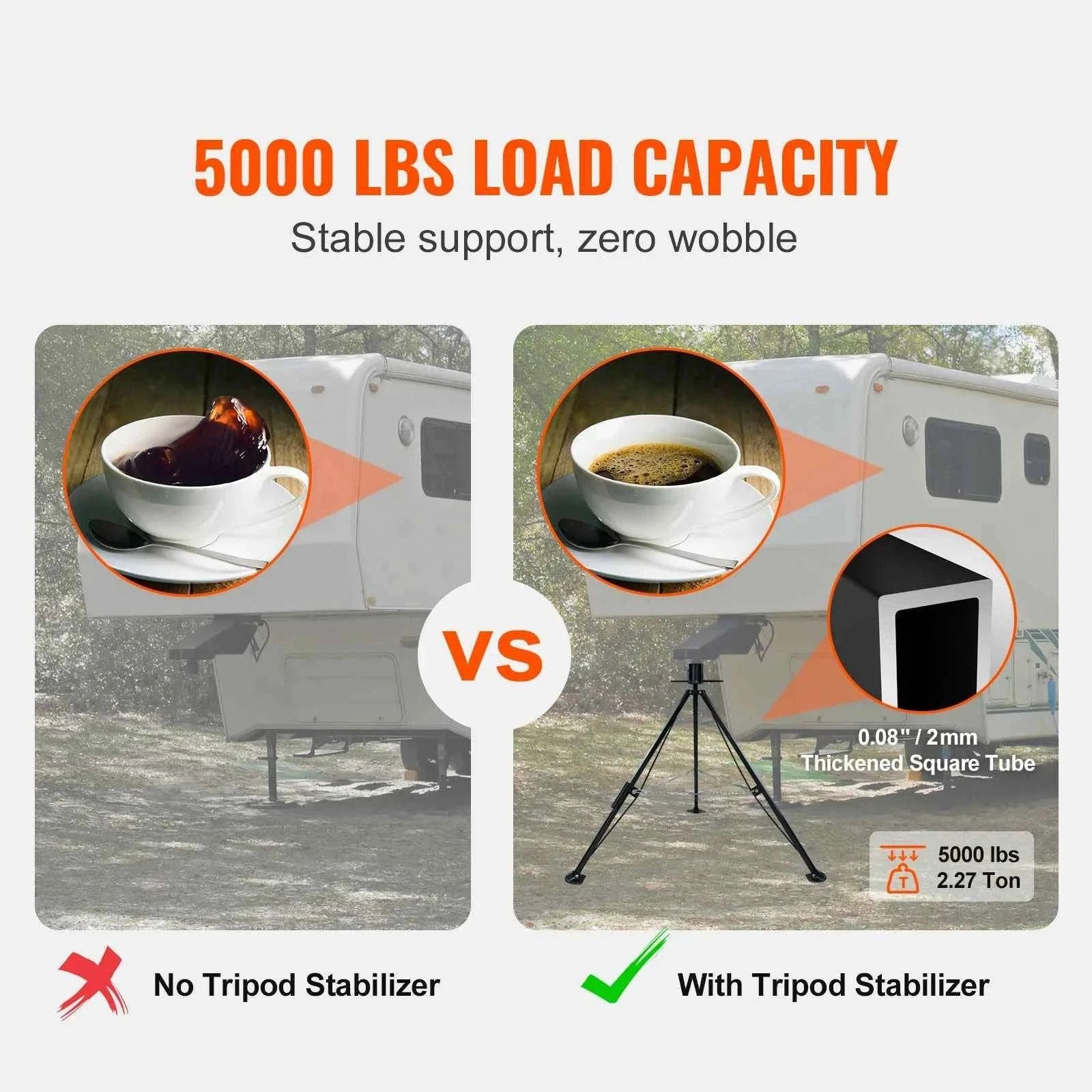 5th Wheel Tripod Stabilizer 5000 lbs Load Capacity-The fifth wheel / United States