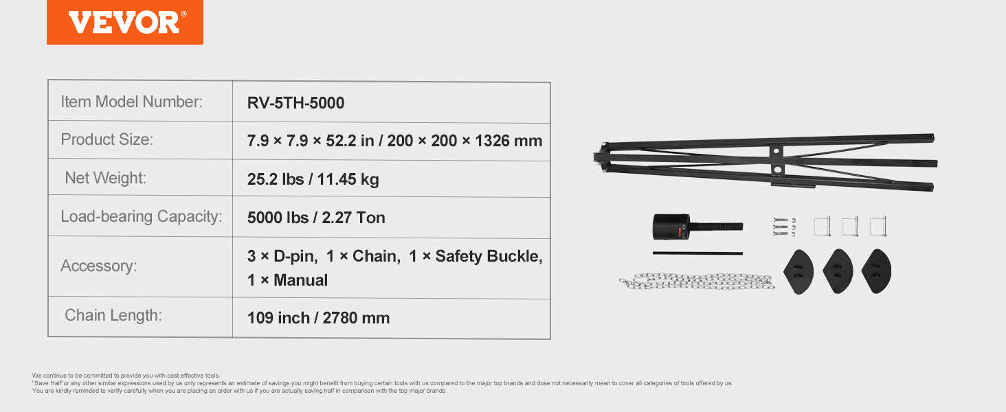 5th Wheel Tripod Stabilizer 5000 lbs Load Capacity-The fifth wheel / United States