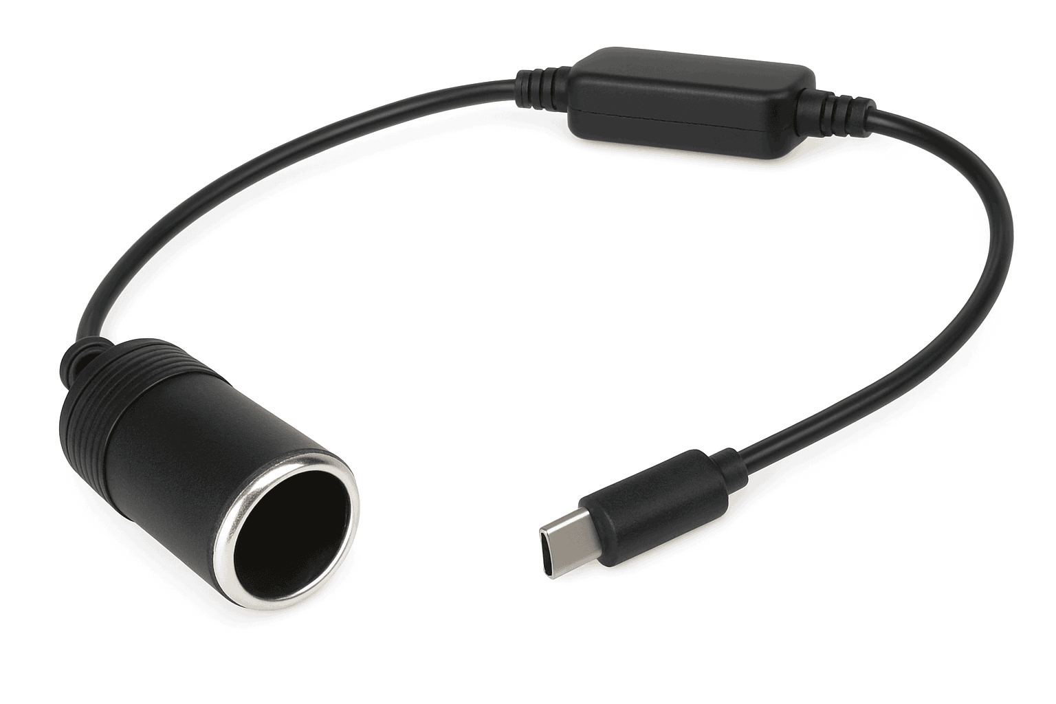 5V to 12V USB-C to Cigarette Lighter Socket Converter Cable-1pc / China Mainland