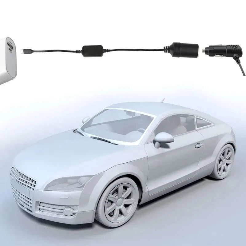 5V to 12V USB-C to Cigarette Lighter Socket Converter Cable-1pc / China Mainland
