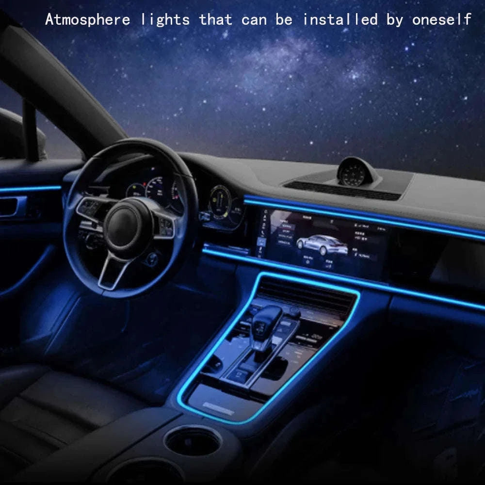 5V USB LED Strip Car Interior Ambient Light Tube-Pink / 5m / Australia