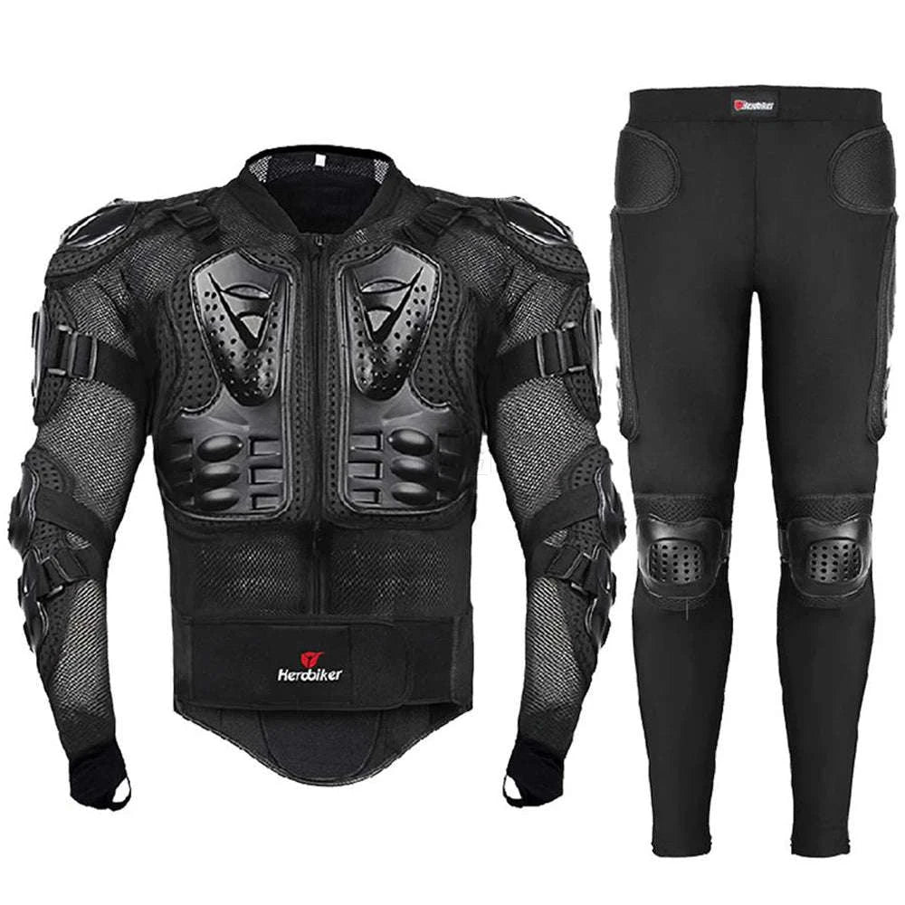 5XL Motorcycle Armor Jacket for Full Body Protection-Long Pants / S