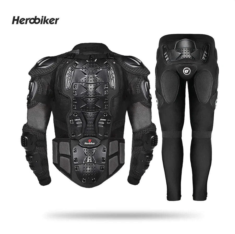 5XL Motorcycle Armor Jacket for Full Body Protection-Long Pants / S