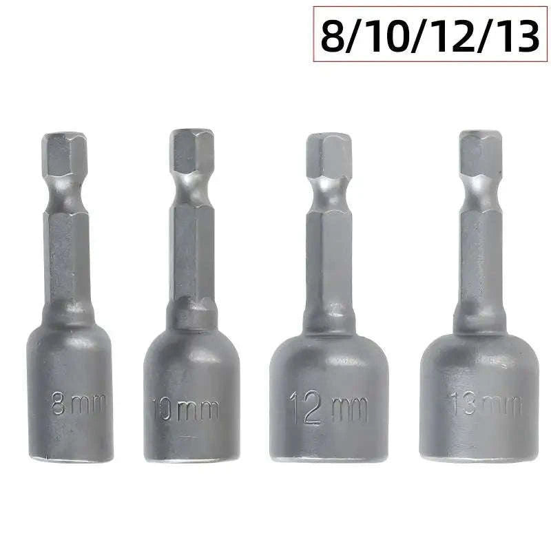6–13 mm Impact Socket Set Magnetic Nut Driver Kit-6-8-10-13 / CHINA