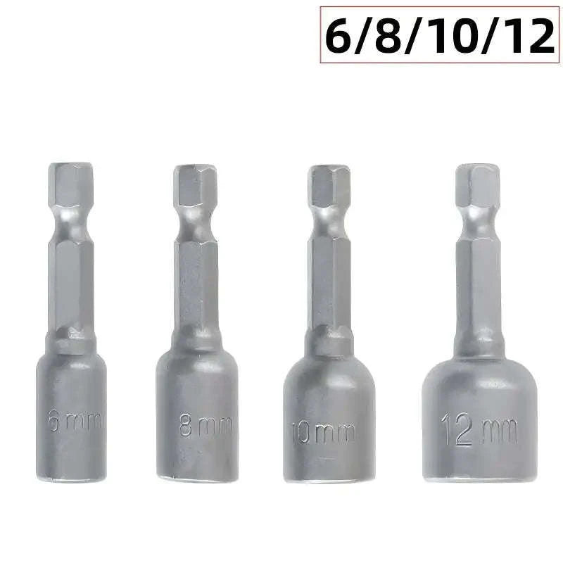 6–13 mm Impact Socket Set Magnetic Nut Driver Kit-6-8-10-13 / CHINA