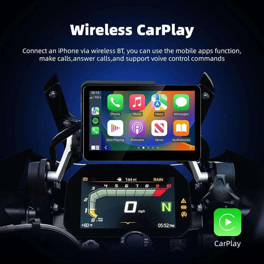 6.2" Motorcycle GPS with Wireless CarPlay & Android Auto for BMW-M13A Pro / China Mainland / None