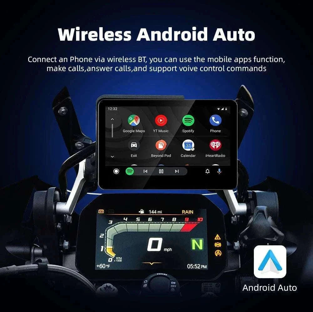 6.2" Motorcycle GPS with Wireless CarPlay & Android Auto for BMW-M13A Pro / China Mainland / None