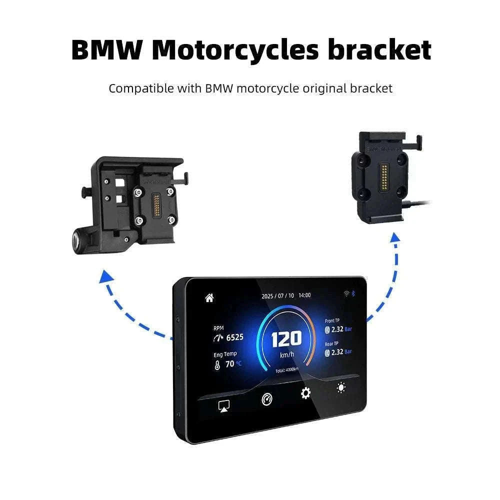 6.2" Motorcycle GPS with Wireless CarPlay & Android Auto for BMW-M13A Pro / China Mainland / None