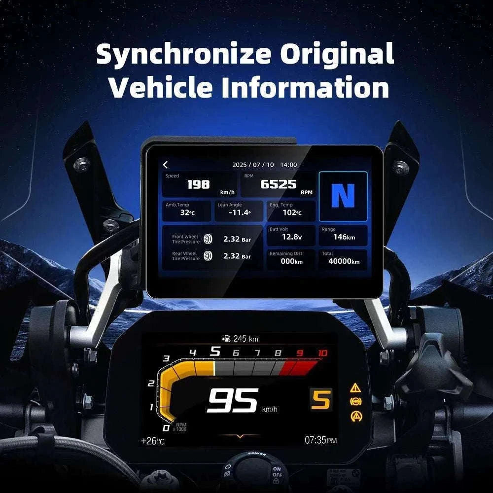 6.2" Motorcycle GPS with Wireless CarPlay & Android Auto for BMW-M13A Pro / China Mainland / None