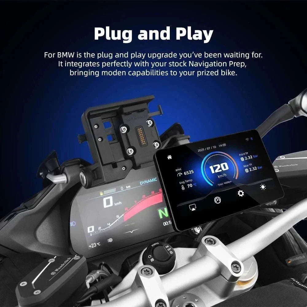 6.2" Motorcycle GPS with Wireless CarPlay & Android Auto for BMW-M13A Pro / China Mainland / None