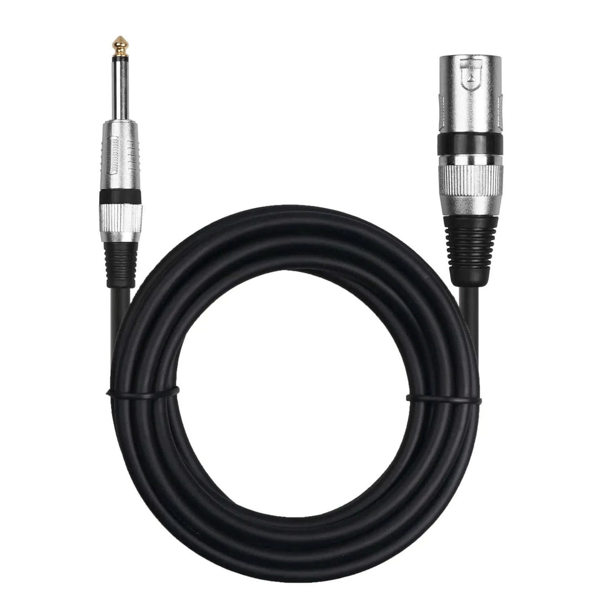 6.35mm 1/4" TS to XLR Male Microphone Cable for Amp & Mixer-Blue-TS to XLR Male / 2m