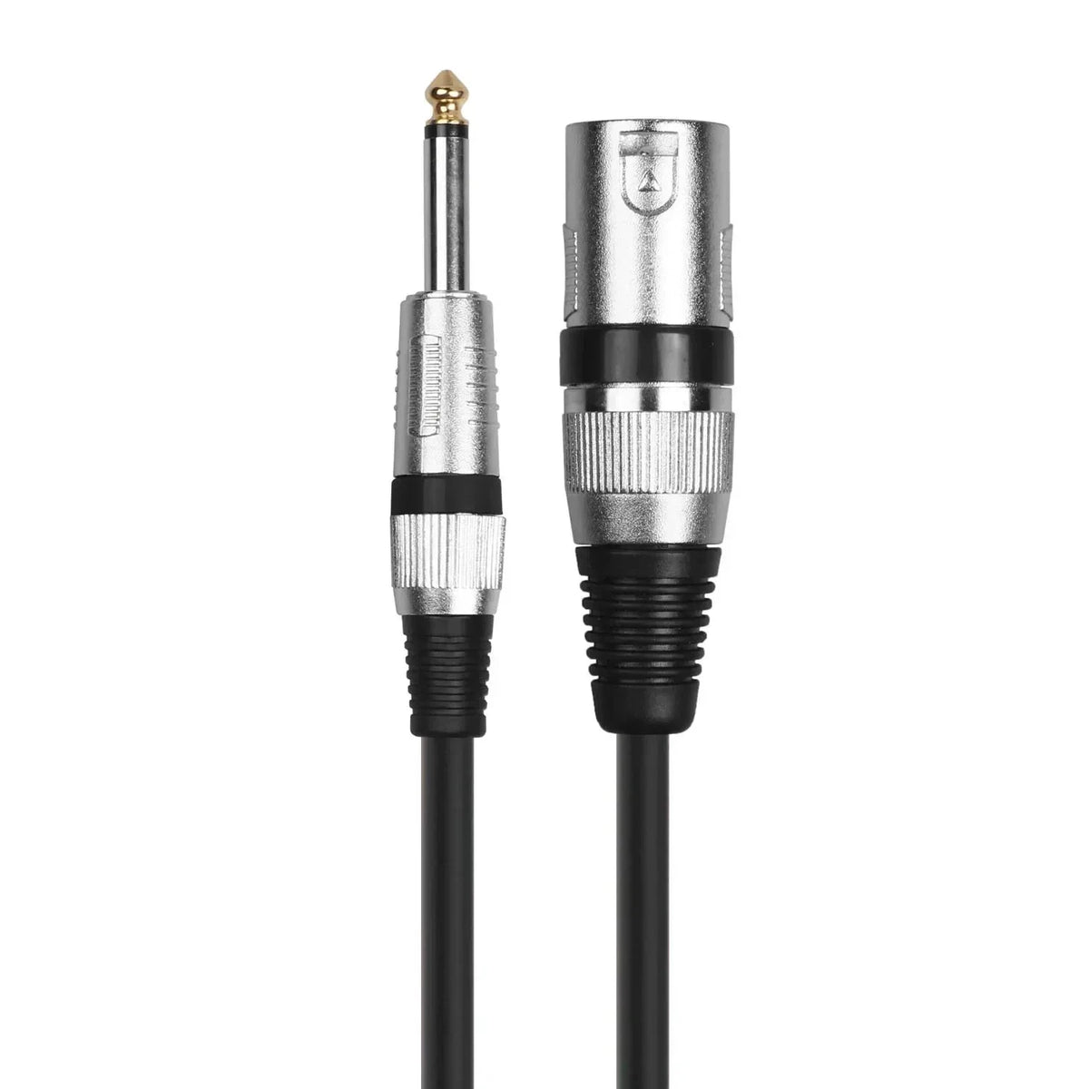6.35mm 1/4" TS to XLR Male Microphone Cable for Amp & Mixer-Blue-TS to XLR Male / 2m