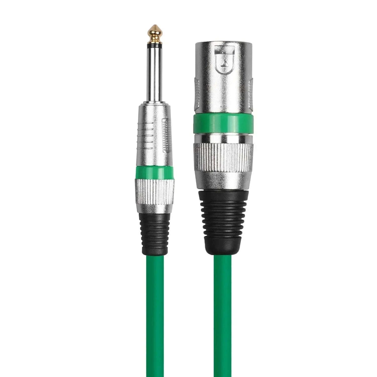6.35mm 1/4" TS to XLR Male Microphone Cable for Amp & Mixer-Blue-TS to XLR Male / 2m