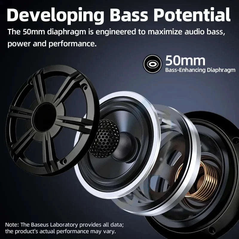 6.5 Inch Marine Coaxial Speaker with HIFI Light, IP66 Waterproof, 1pc-Default Title