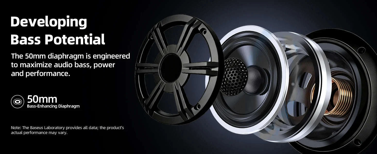 6.5 Inch Marine Coaxial Speaker with HIFI Light, IP66 Waterproof, 1pc-Default Title