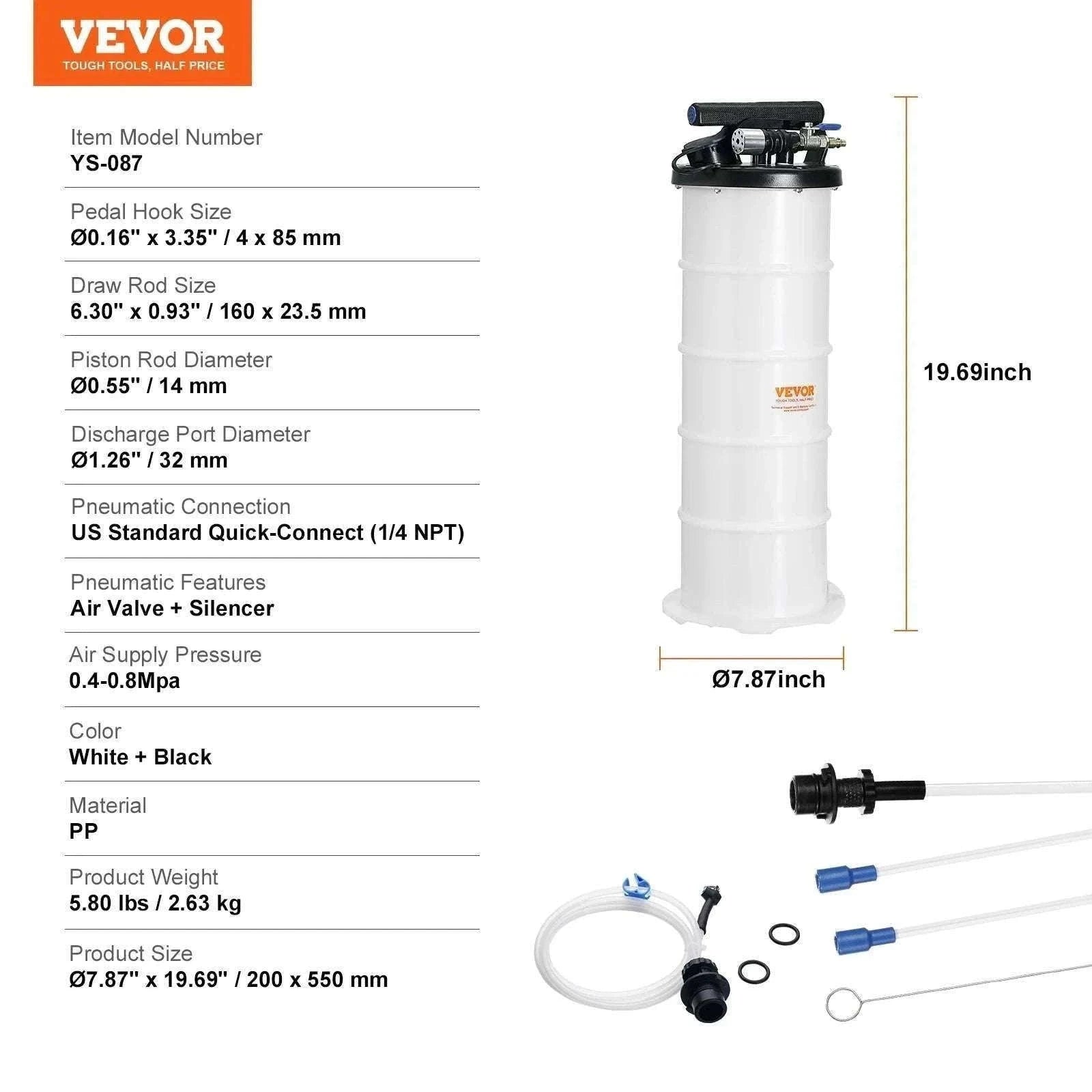 6.5L/15L Pneumatic Fluid Extractor Oil Change Pump Kit-15L / GERMANY