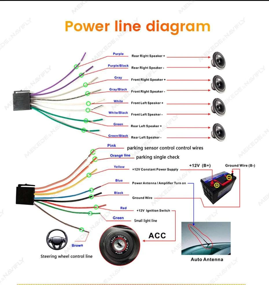 6.86" 1DIN Car Stereo with Wireless CarPlay, Android Auto & BT-OD2