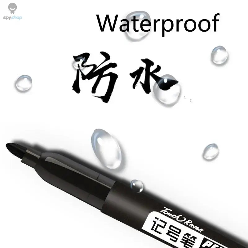 6 PCS Permanent Marker Pen Manga Drawing Markers Black Blue Red Waterproof Ink Sketch Pens Stationery Art School Supplies Spy-shop.com