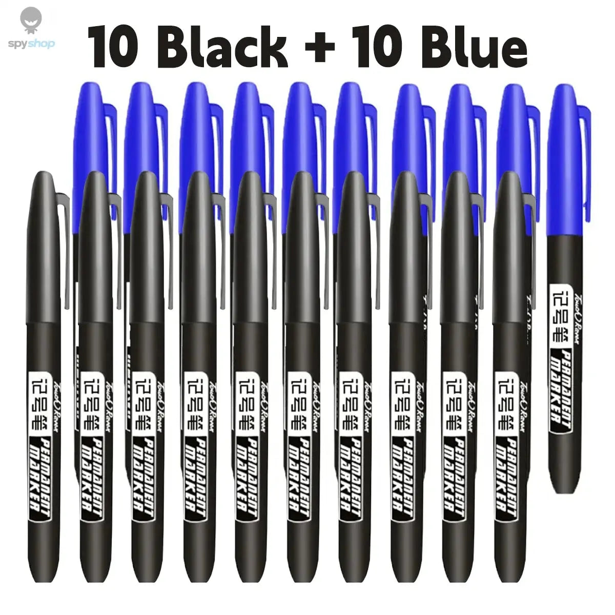 6 PCS Permanent Marker Pen Manga Drawing Markers Black Blue Red Waterproof Ink Sketch Pens Stationery Art School Supplies Spy-shop.com