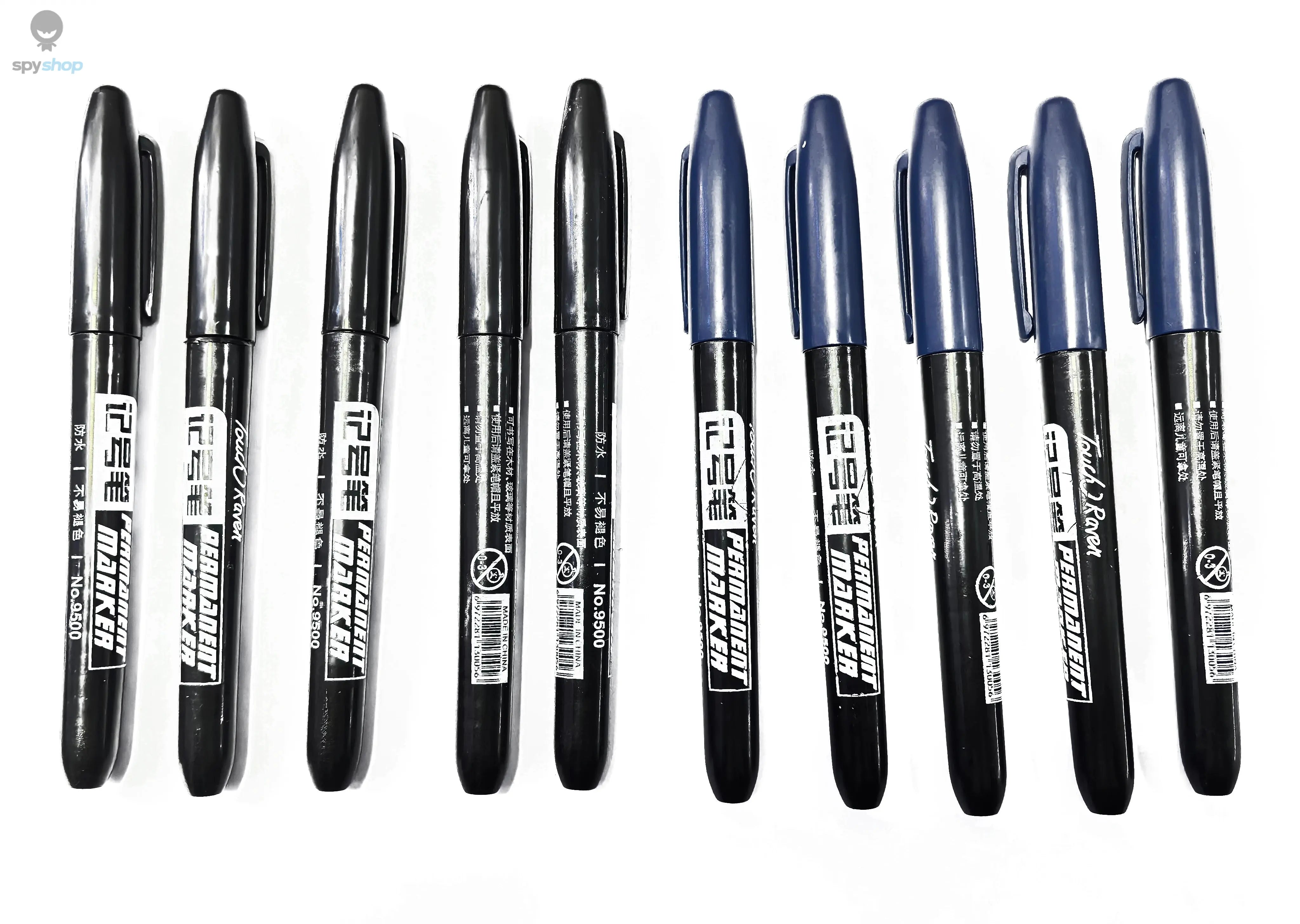 6 PCS Permanent Marker Pen Manga Drawing Markers Black Blue Red Waterproof Ink Sketch Pens Stationery Art School Supplies Spy-shop.com