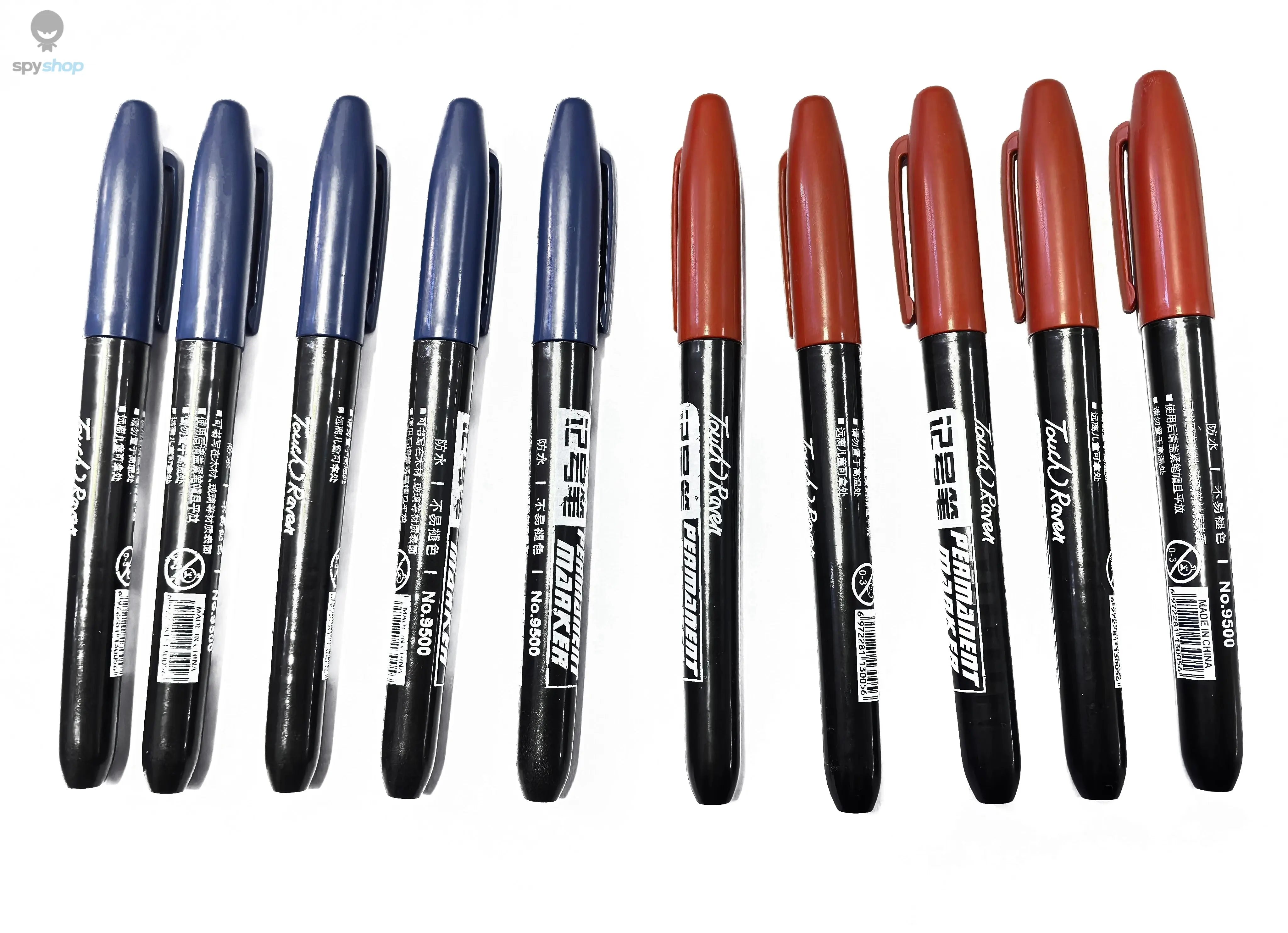 6 PCS Permanent Marker Pen Manga Drawing Markers Black Blue Red Waterproof Ink Sketch Pens Stationery Art School Supplies Spy-shop.com