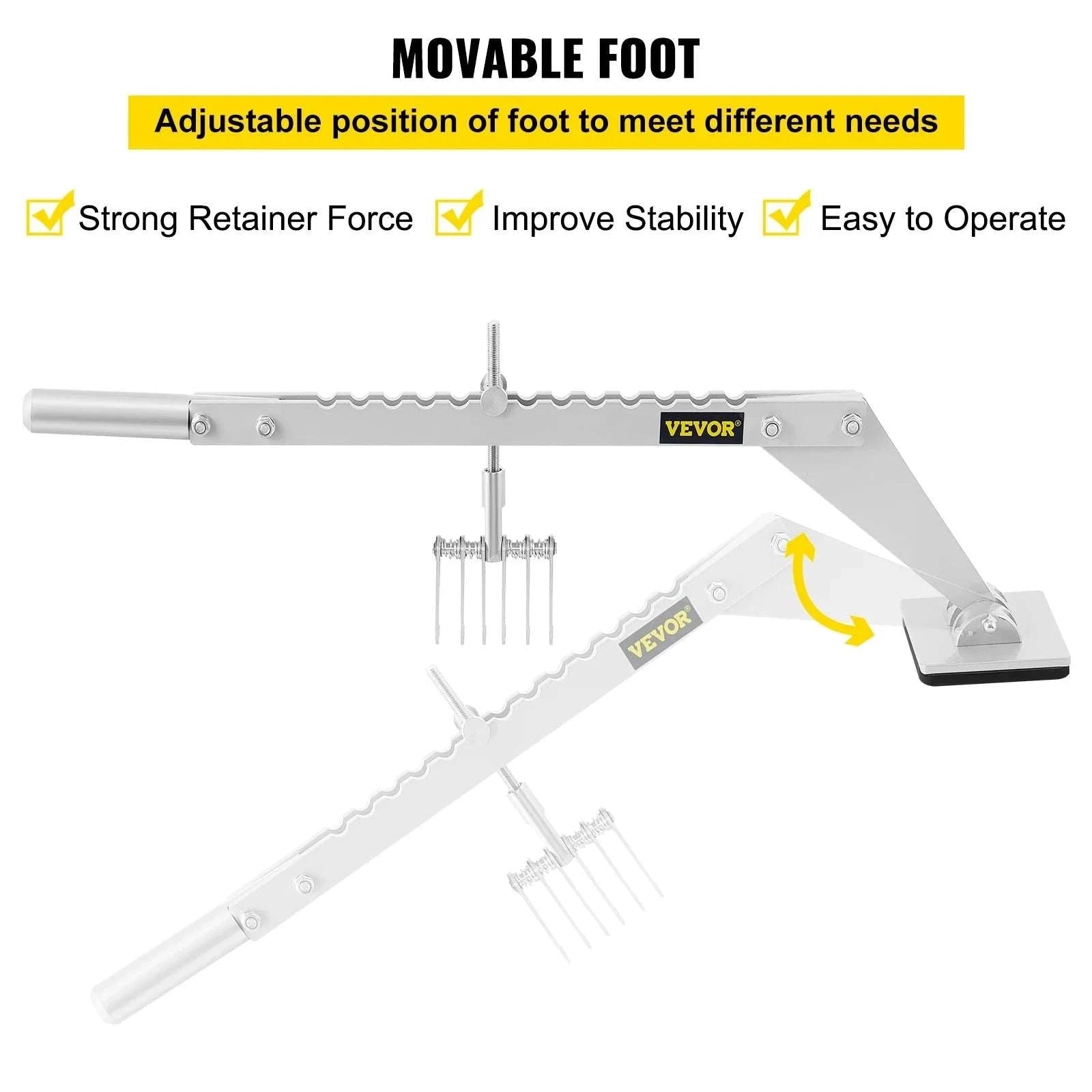 6-Claw Dent Puller Bar with Adjustable Foot for Car Repair-spain