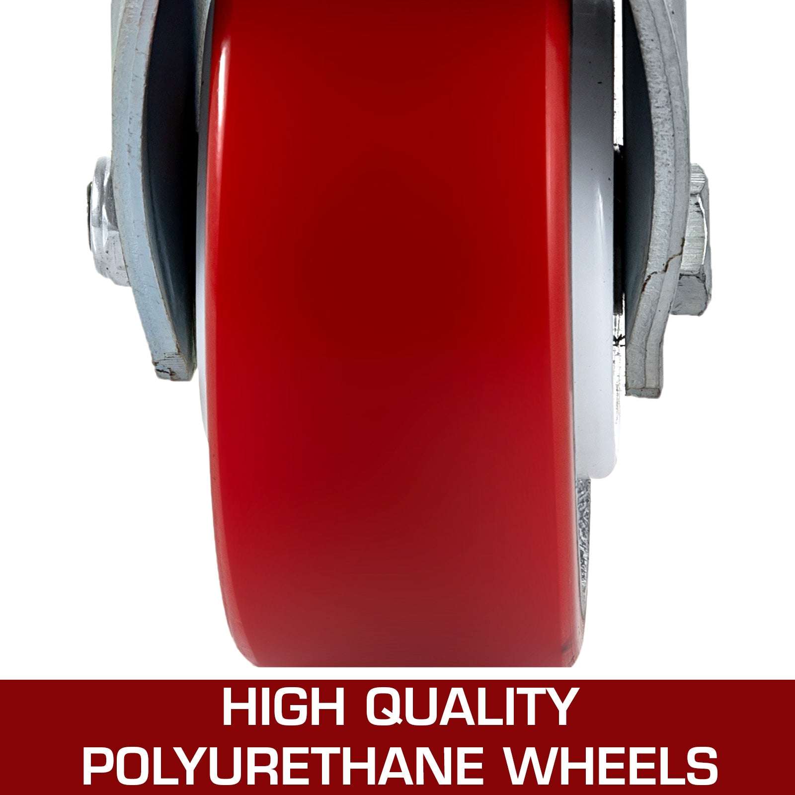 6" Heavy Duty Caster Wheels Set 1000 lb Each with Brake-6in / United States