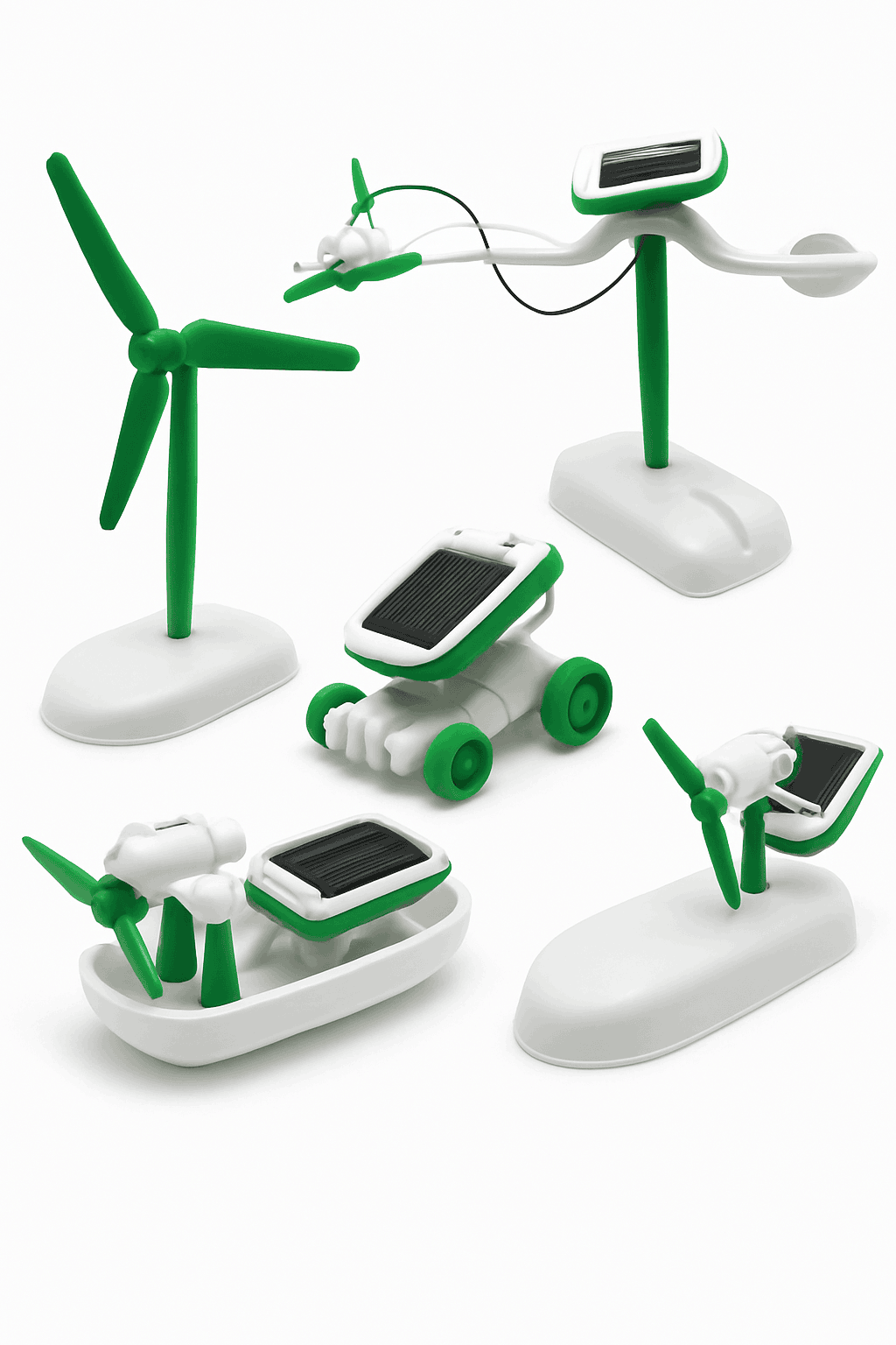 6-in-1 Solar-Power Robot Kit DIY Educational Toy-No box