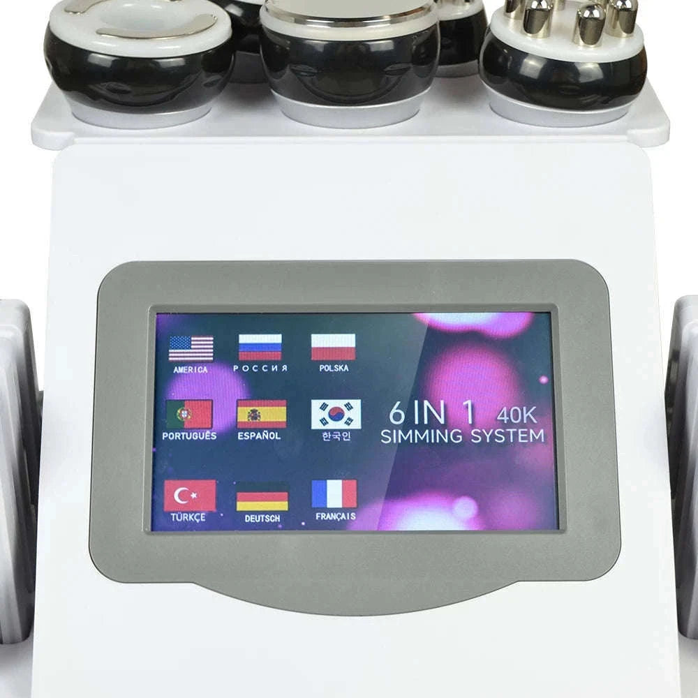 6-in-1 Ultrasonic Cavitation Body Sculpting Machine-US PLUG / United States / 100V-127V US Plug