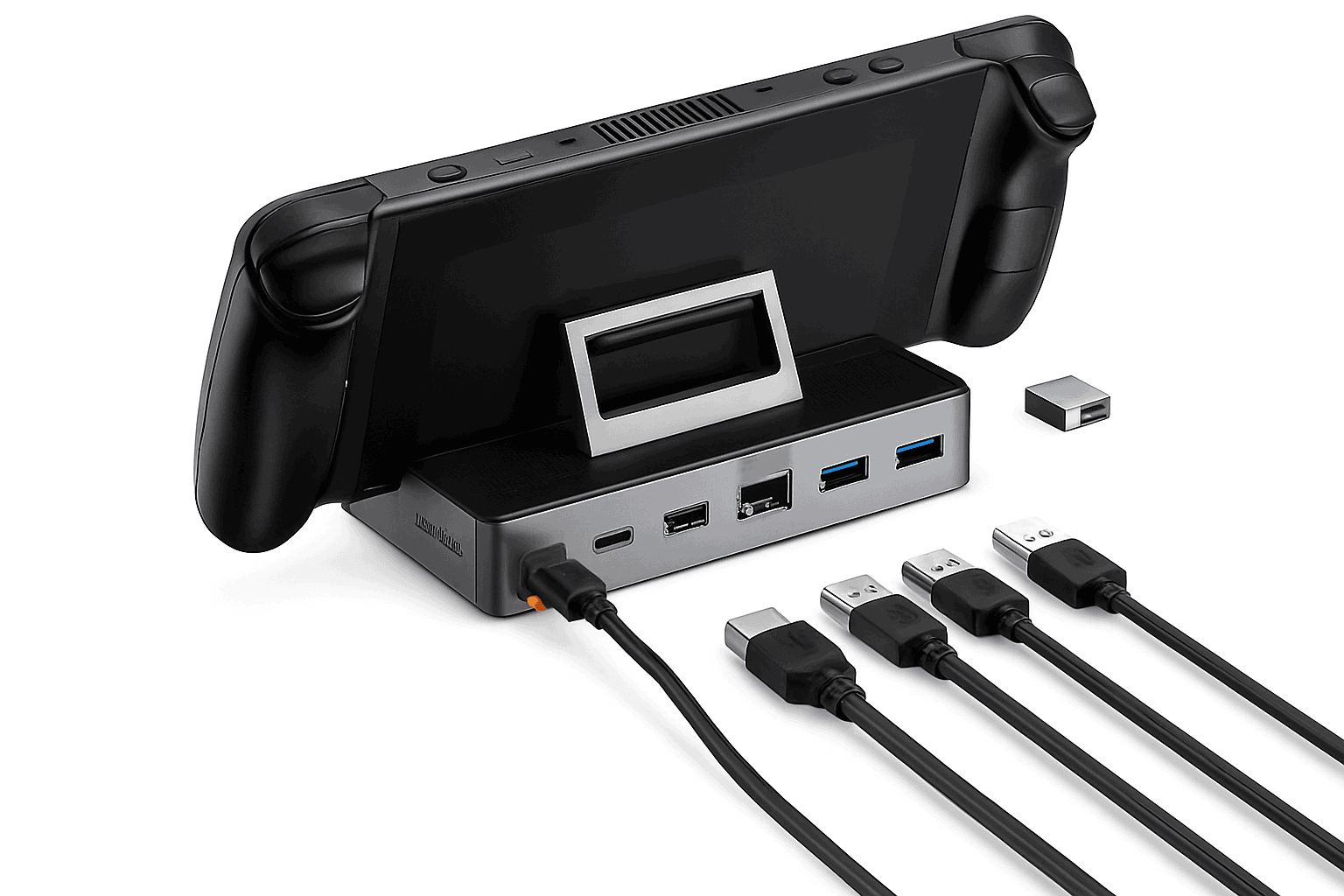 6-in-1 USB-C Dock for Steam Deck & Switch with 4K HDMI-As the pictures