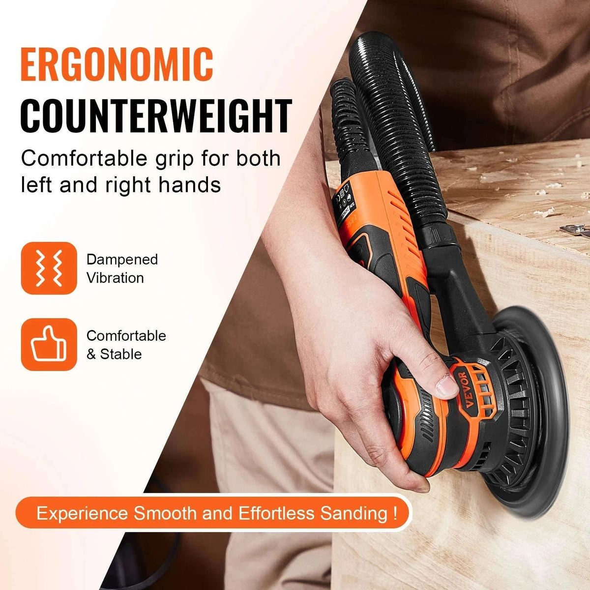 6-Inch Random Orbital Sander 350W Brushless 6-Speed-350W 6Inch / spain