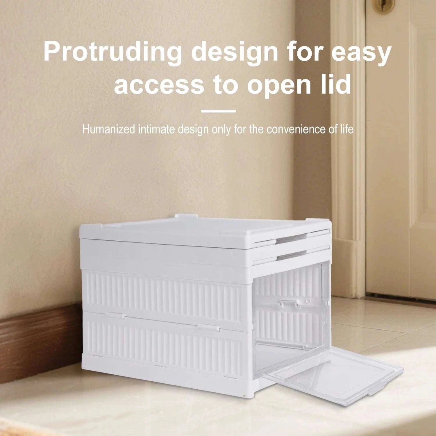 6-Layer Foldable Transparent Shoe Storage Cabinet Stackable Organizer-PL-6-Layer / france
