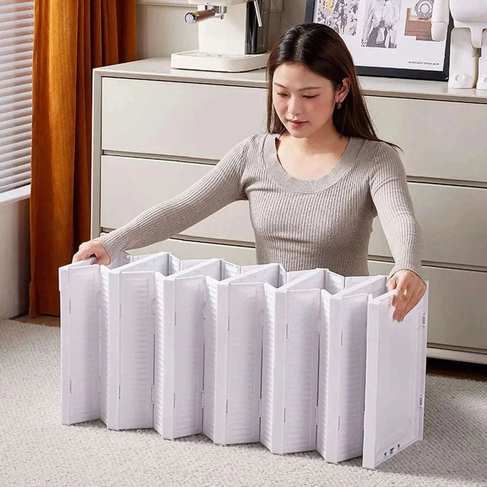 6-Layer Foldable Transparent Shoe Storage Cabinet Stackable Organizer-