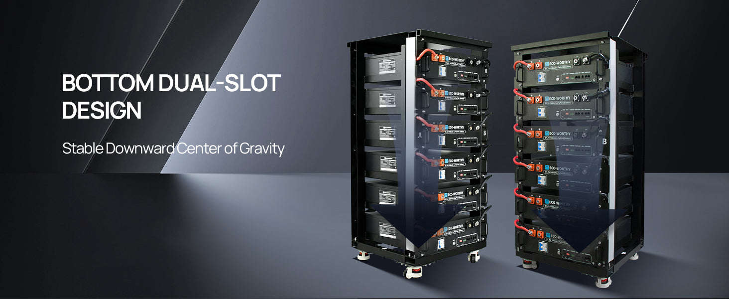 6-Layer Server Rack with 600A Busbar-black / United States