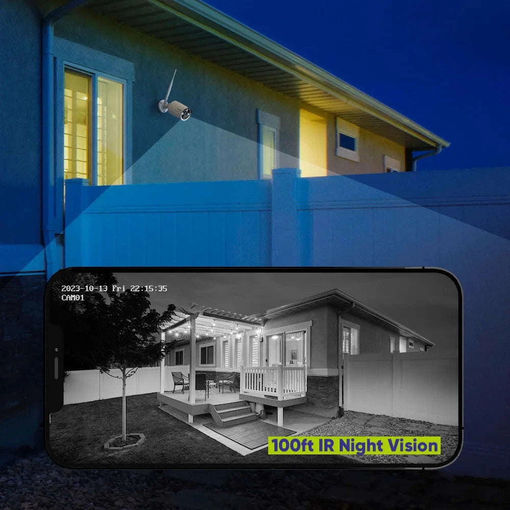 6-Pack 5MP Wi-Fi Outdoor Security Camera Kit with 10CH NVR-6PCS CAMERAS / spain / 1T