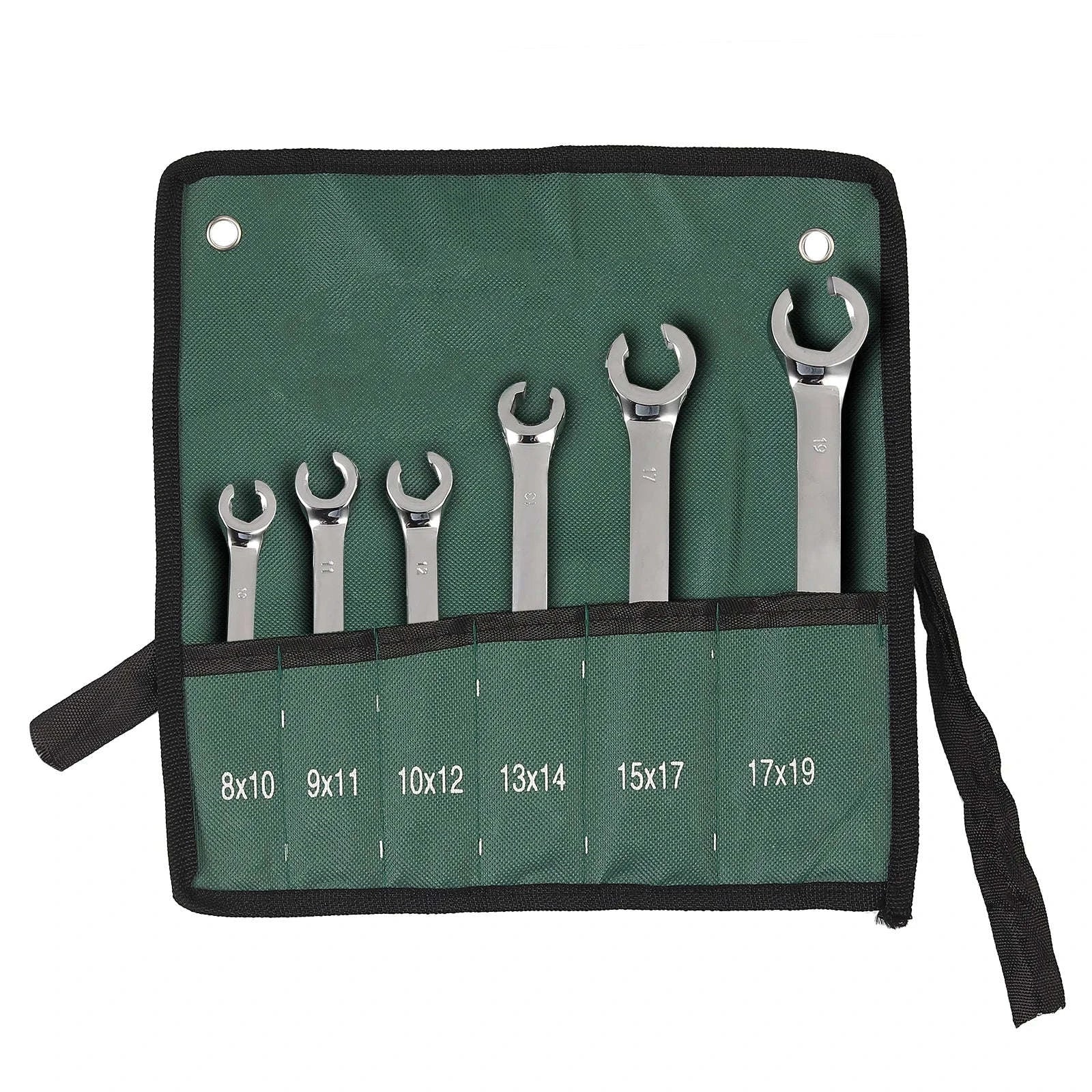 6-Piece Combination Flare Wrench Set for Brake and Fuel Lines-Silver / Russian Federation