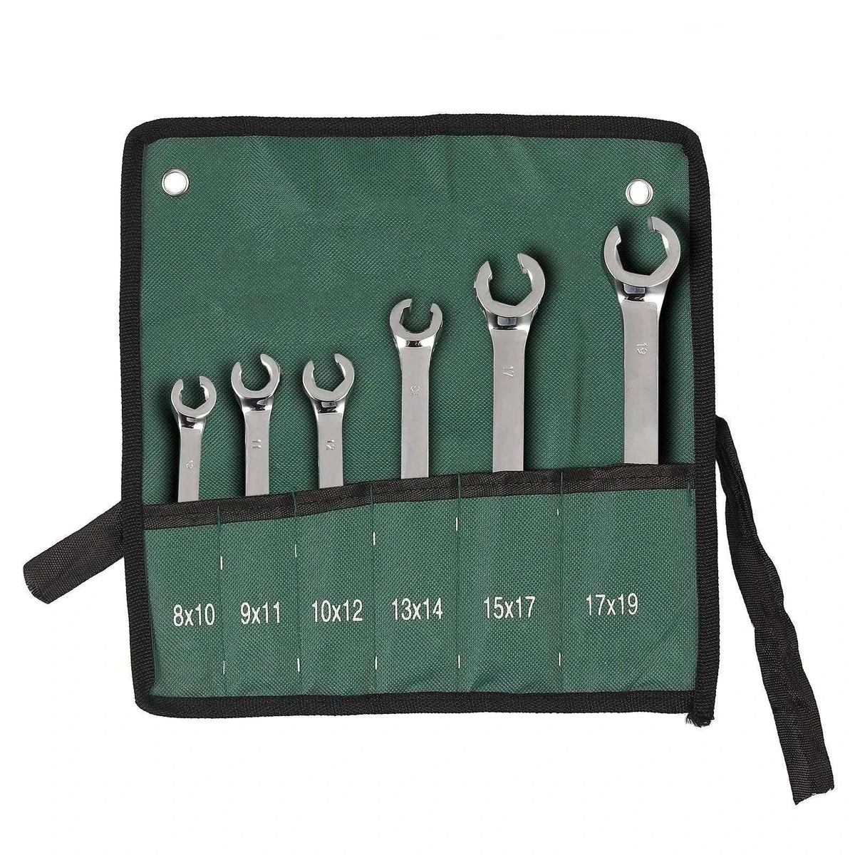 6-Piece Flare Wrench Set for Brake and Fuel Lines-Silver / Russian Federation