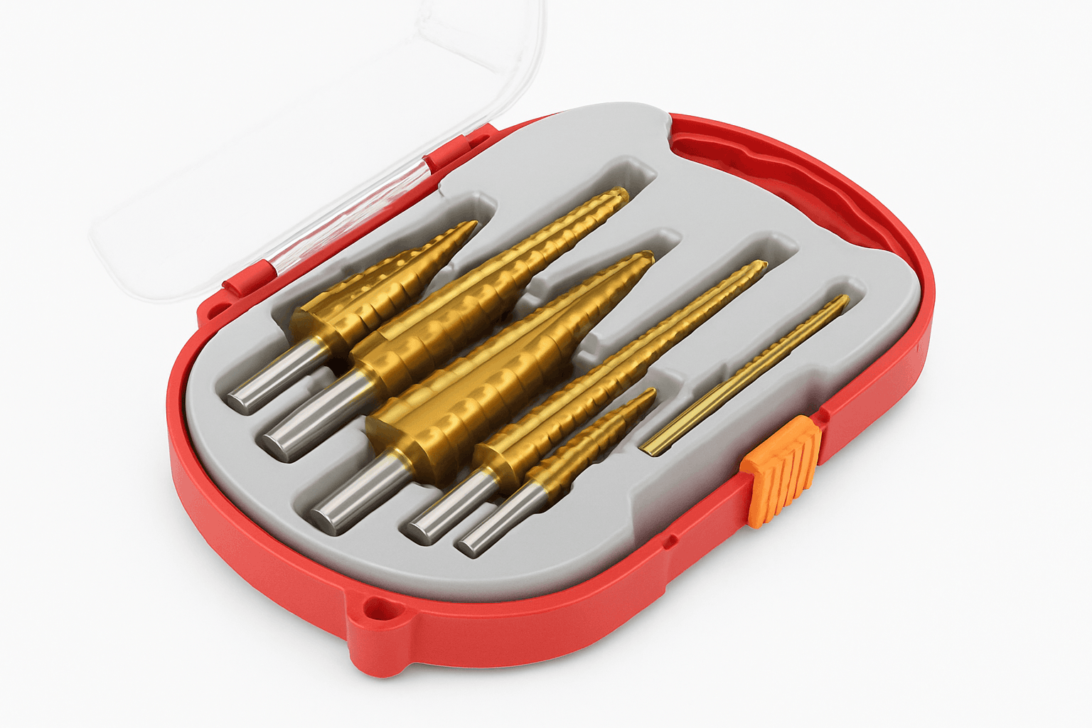 6-Piece Titanium Step & Saw Drill Bit Set for Clean Results-Package 2
