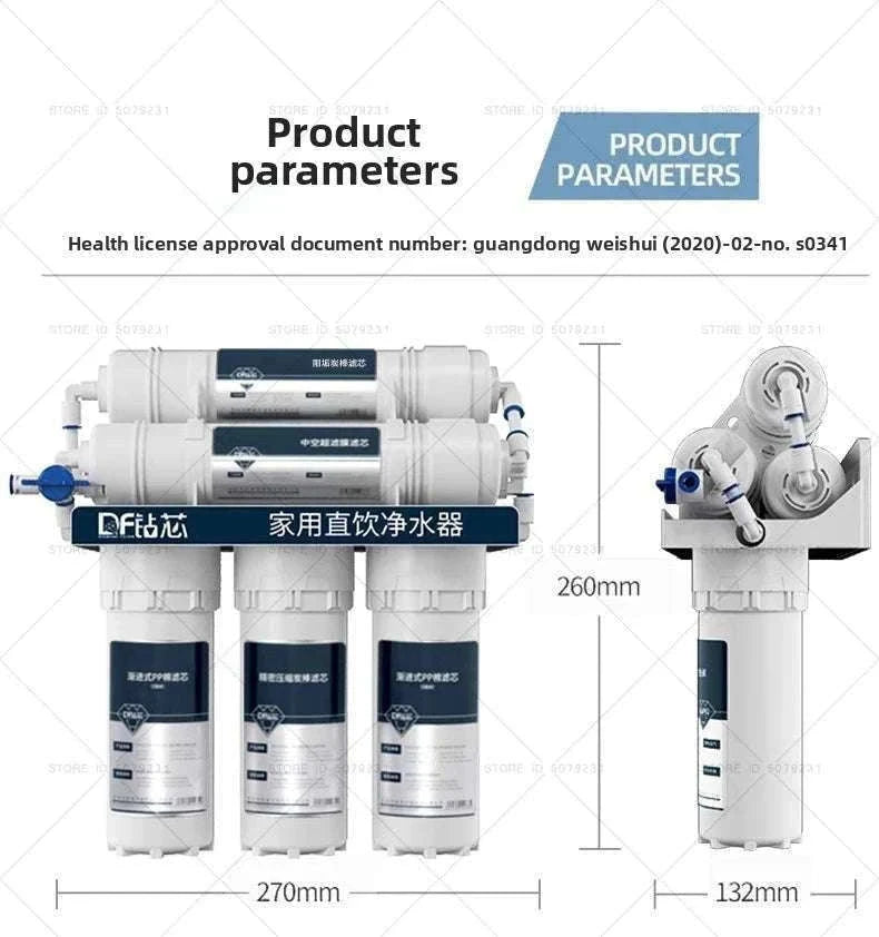 6-Stage Ultrafiltration Water Purifier Tap Filter 1.5L/min-6STAGE WATERPURIFIER