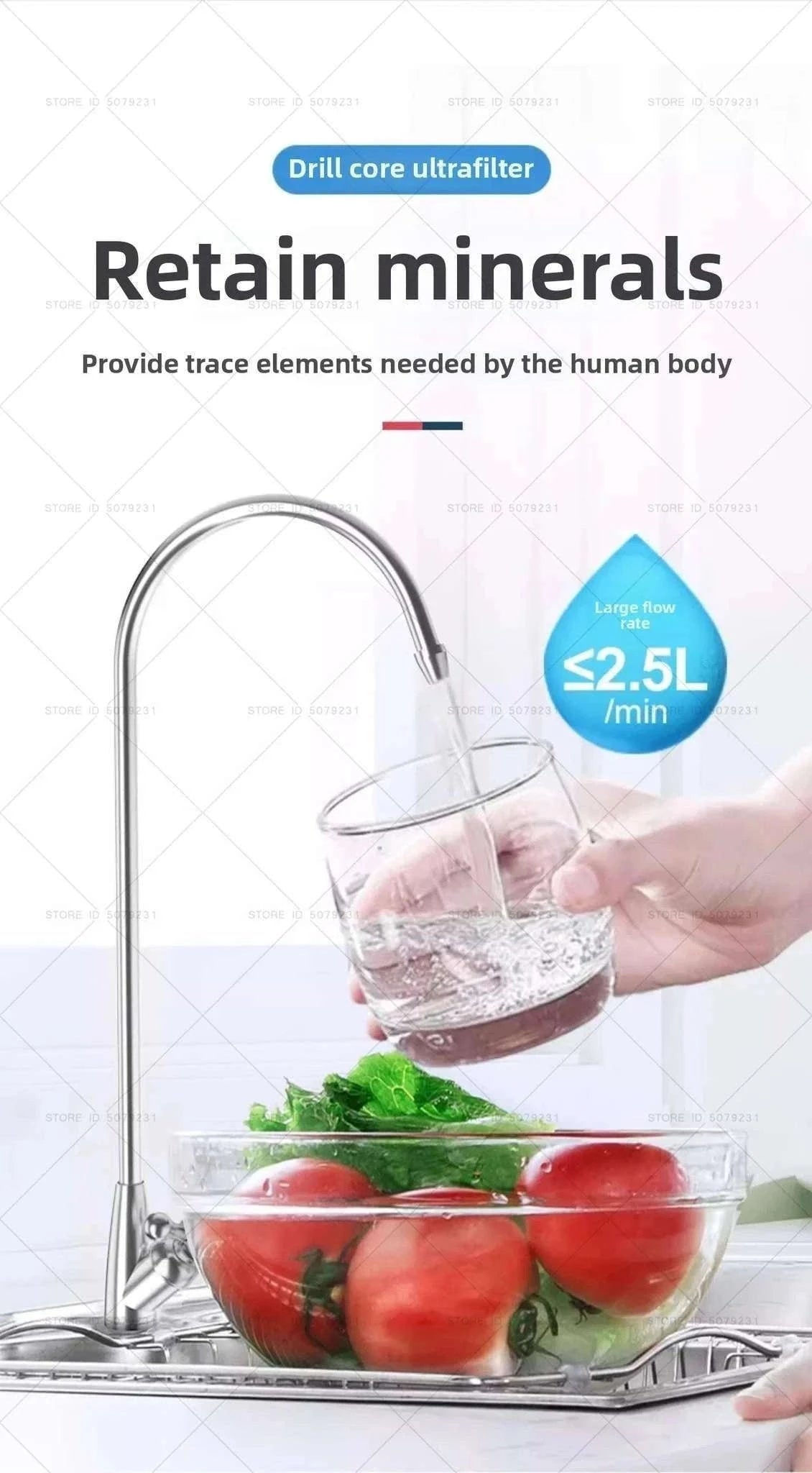 6-Stage Ultrafiltration Water Purifier Tap Filter 1.5L/min-6STAGE WATERPURIFIER