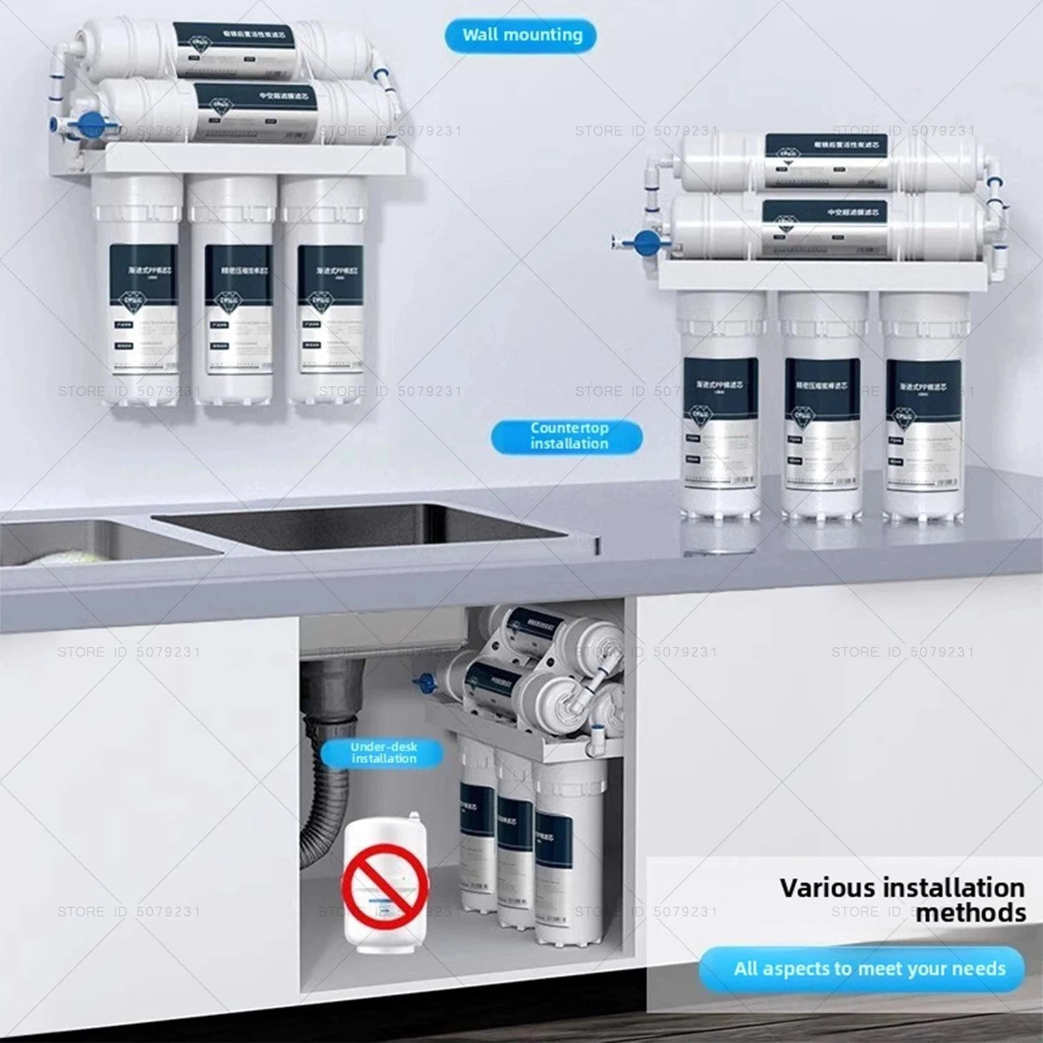 6-Stage Ultrafiltration Water Purifier Tap Filter 1.5L/min-6STAGE WATERPURIFIER
