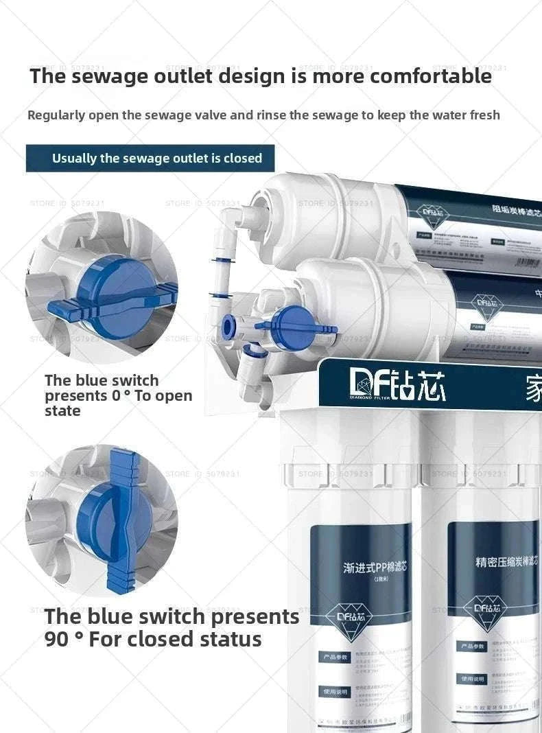 6-Stage Ultrafiltration Water Purifier Tap Filter 1.5L/min-6STAGE WATERPURIFIER