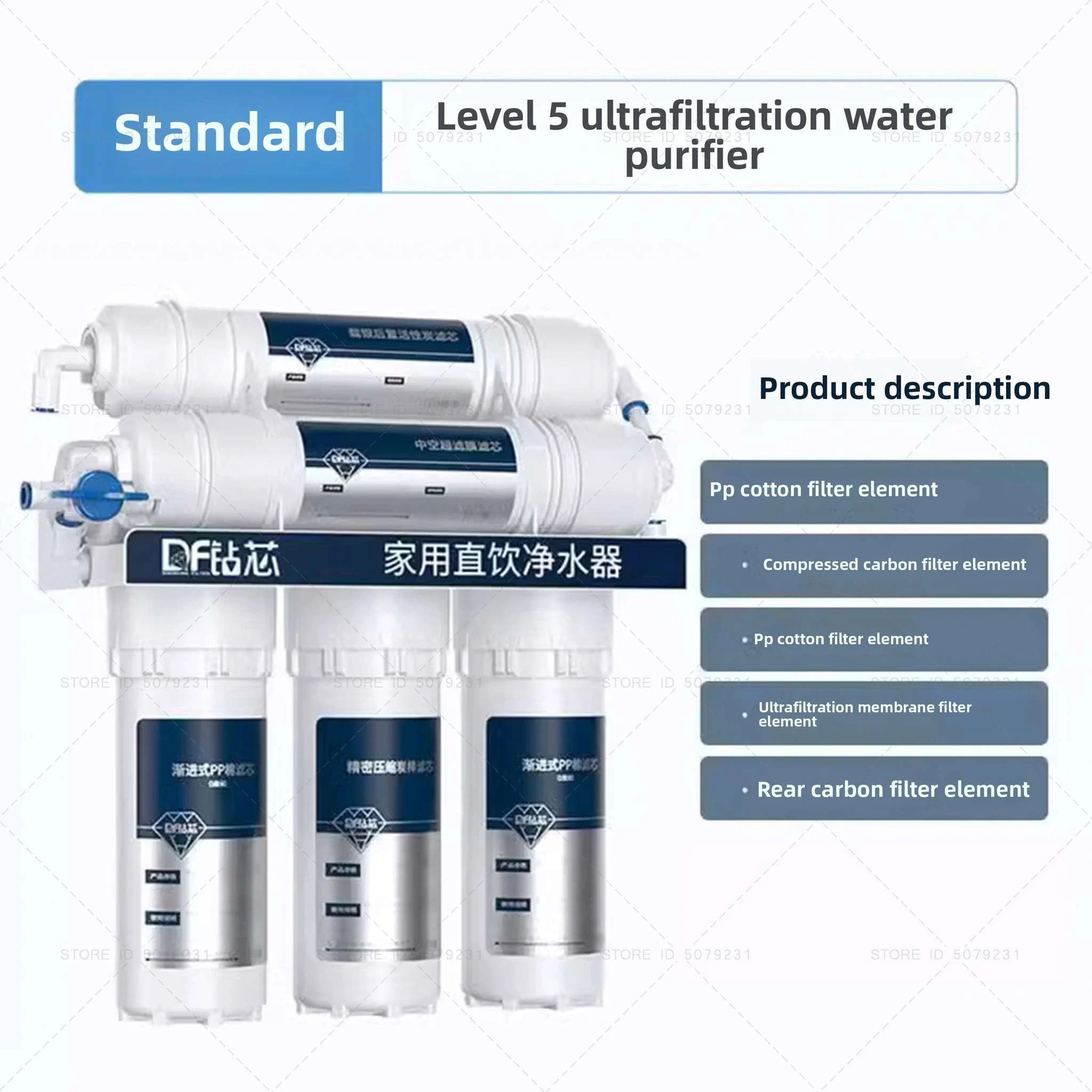 6-Stage Ultrafiltration Water Purifier Tap Filter 1.5L/min-6STAGE WATERPURIFIER