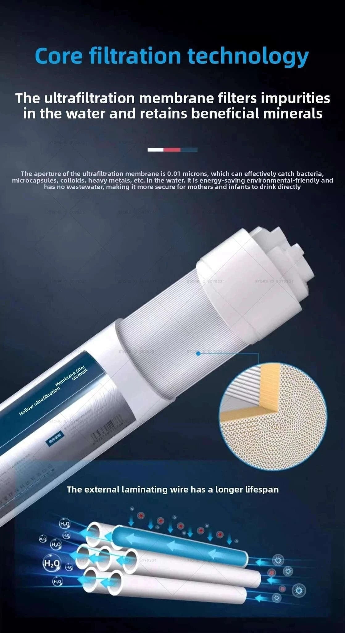 6-Stage Ultrafiltration Water Purifier Tap Filter 1.5L/min-6STAGE WATERPURIFIER