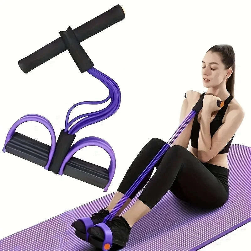 6‑Tube Multi‑Functional Resistance Band for Full‑Body Training-PURPLE / United States