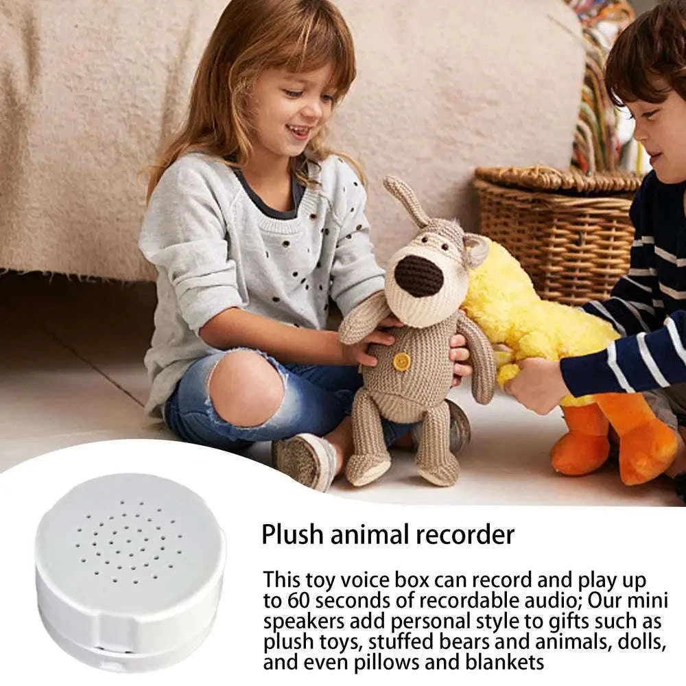 60-Second Recordable Voice Box for Stuffed Animals and DIY Plush Gifts-60 Seconds